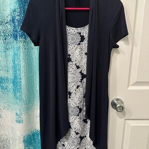 Enfocus Studio Blue Asymmetrical dress